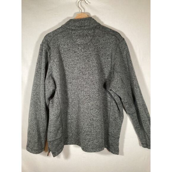 Woolrich Pullover 1/4 Snap Collar Fleece Parka Jacket Mens Size XL Heather Gray - Picture 4 of 4